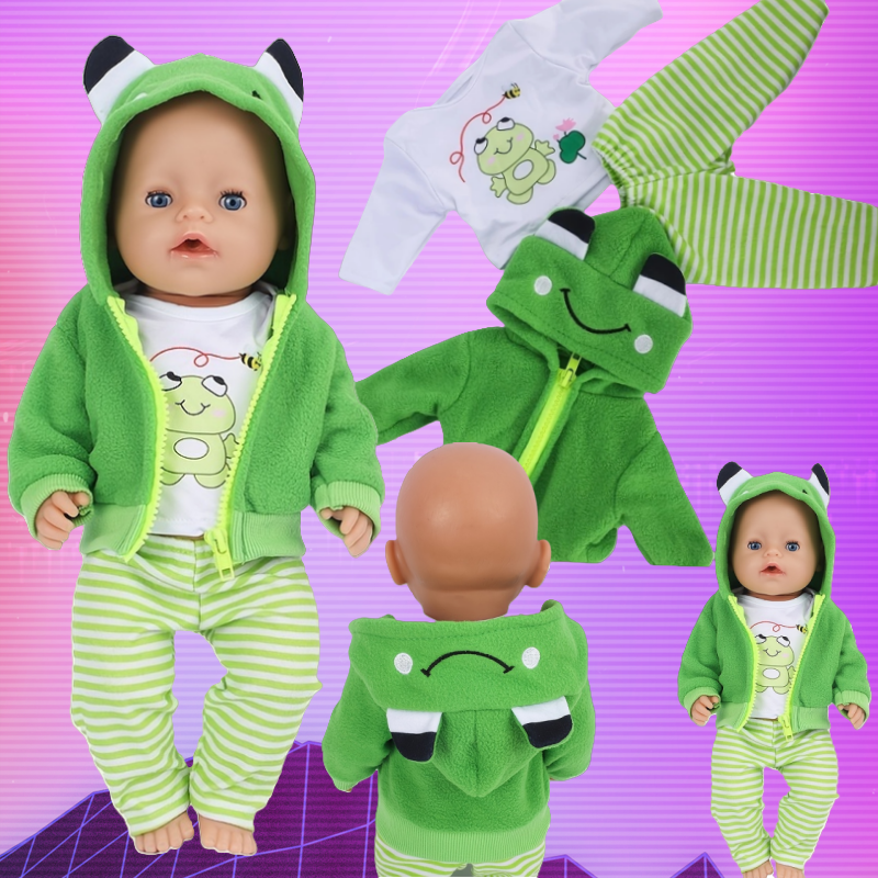 Baby Products Resale - Cute Frog Suit for 38-40cm Nenuco