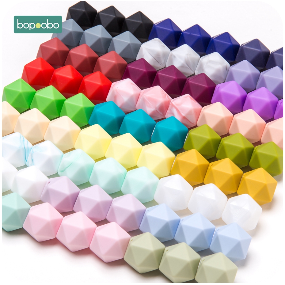 Bopoobo 10pcs 14mm Polygon Sil - Baby Products Eco Friendly 리뷰 및 가격