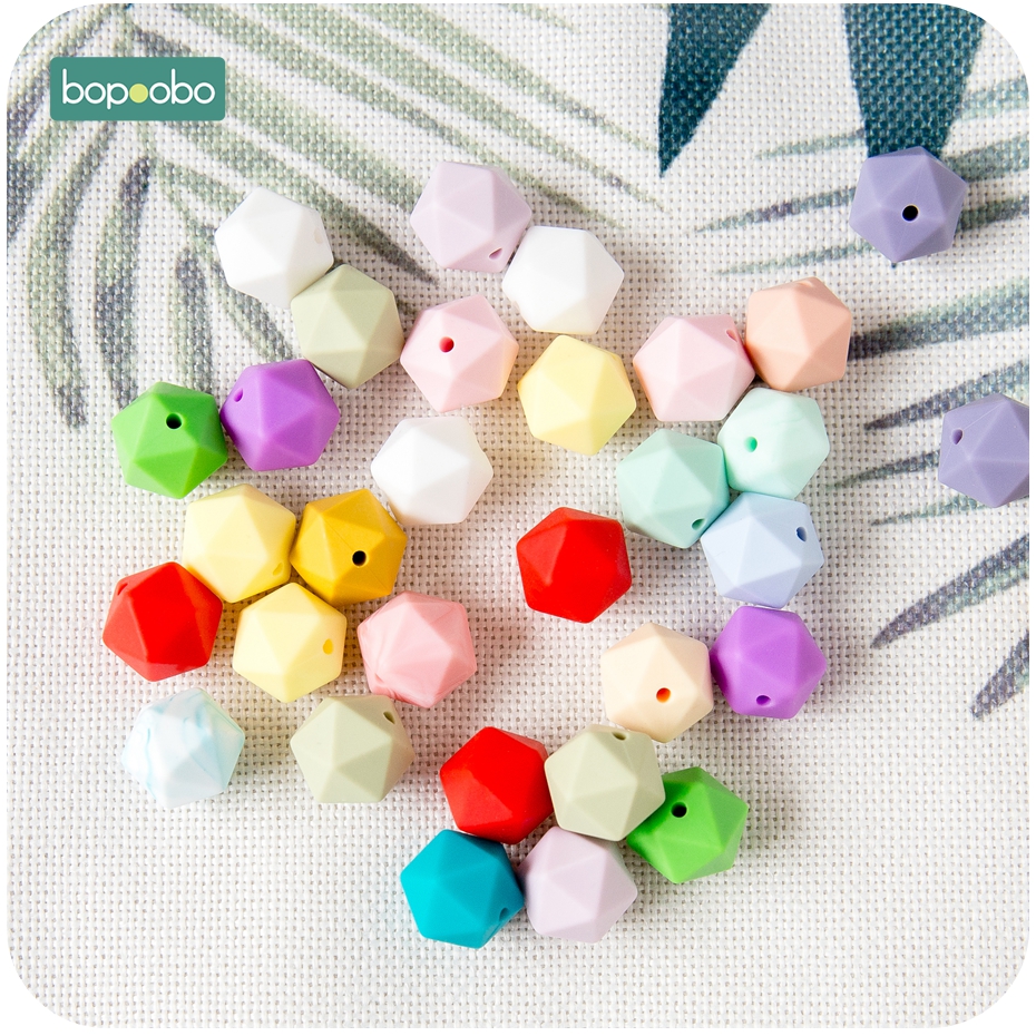 Bopoobo 10pcs 14mm Polygon Sil - Baby Products Eco Friendly 리뷰 및 가격