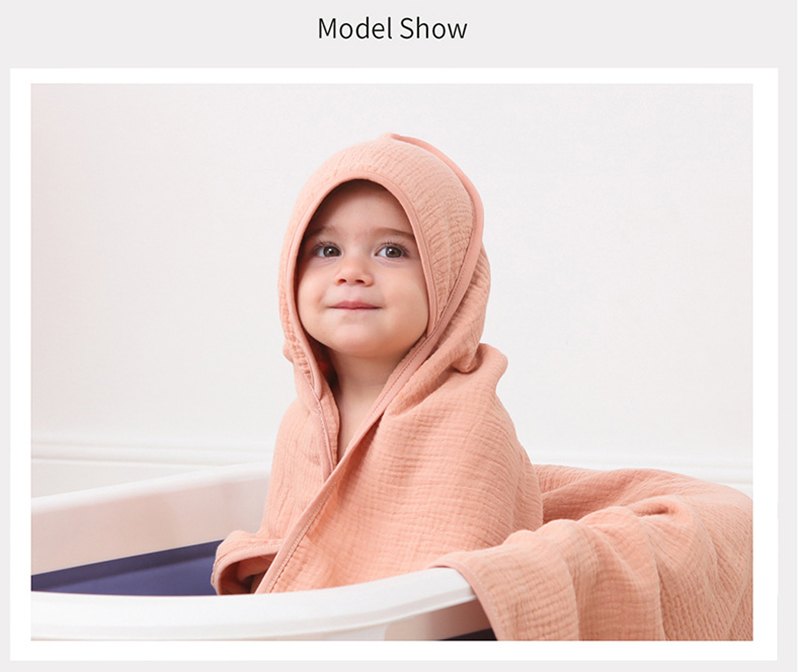 Cotton Gauze Baby Bathrobe Hoo - Baby Swaddle Blanket 리뷰 및 가격