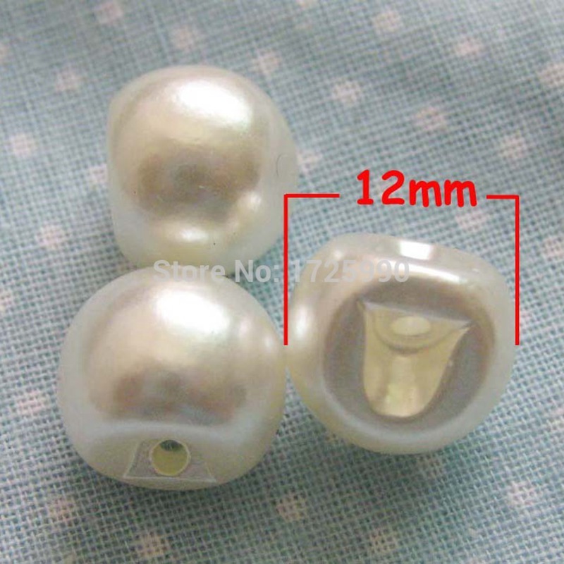 50pcs Pearl Button 12mm Round  - Baby Products Eco Friendly 리뷰 및 가격
