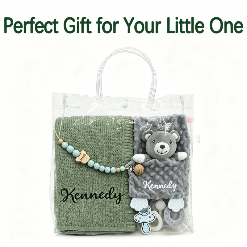 3Pcs Personalized Embroidered  - Baby Swaddle Blanket 리뷰 및 가격