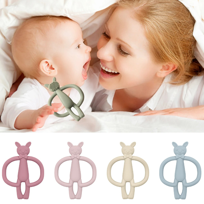 Color Kids 1PC Silicone Teethe - Baby Products Rabbit 리뷰 및 가격