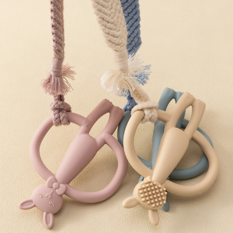 Color Kids 1PC Silicone Teethe - Baby Products Rabbit 리뷰 및 가격
