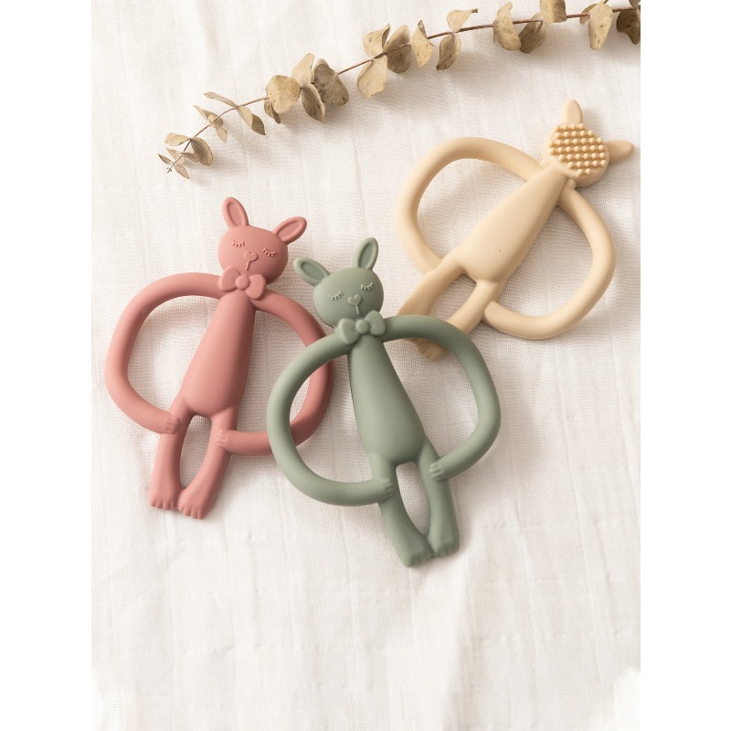 Color Kids 1PC Silicone Teethe - Baby Products Rabbit 리뷰 및 가격