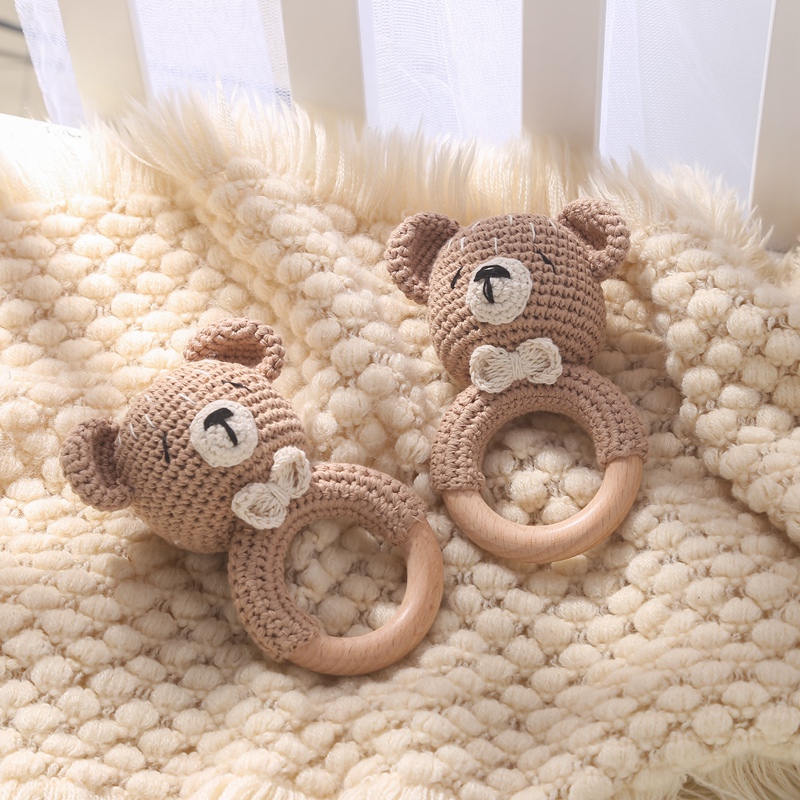 1Pc Baby Wooden Rattle Toys Wo - Baby Products Rabbit 리뷰 및 가격