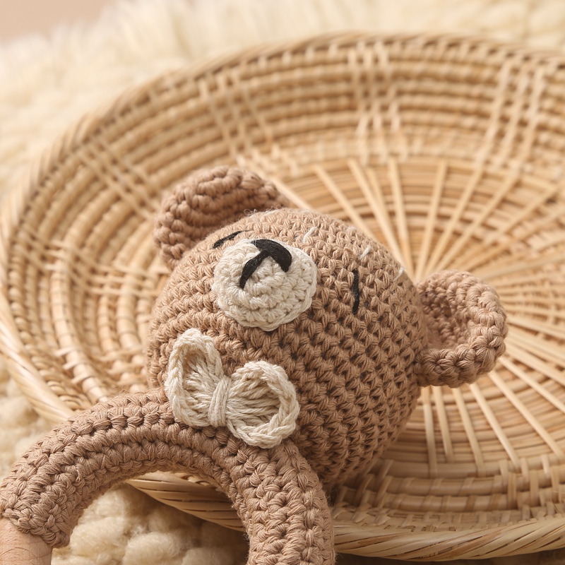 1Pc Baby Wooden Rattle Toys Wo - Baby Products Rabbit 리뷰 및 가격