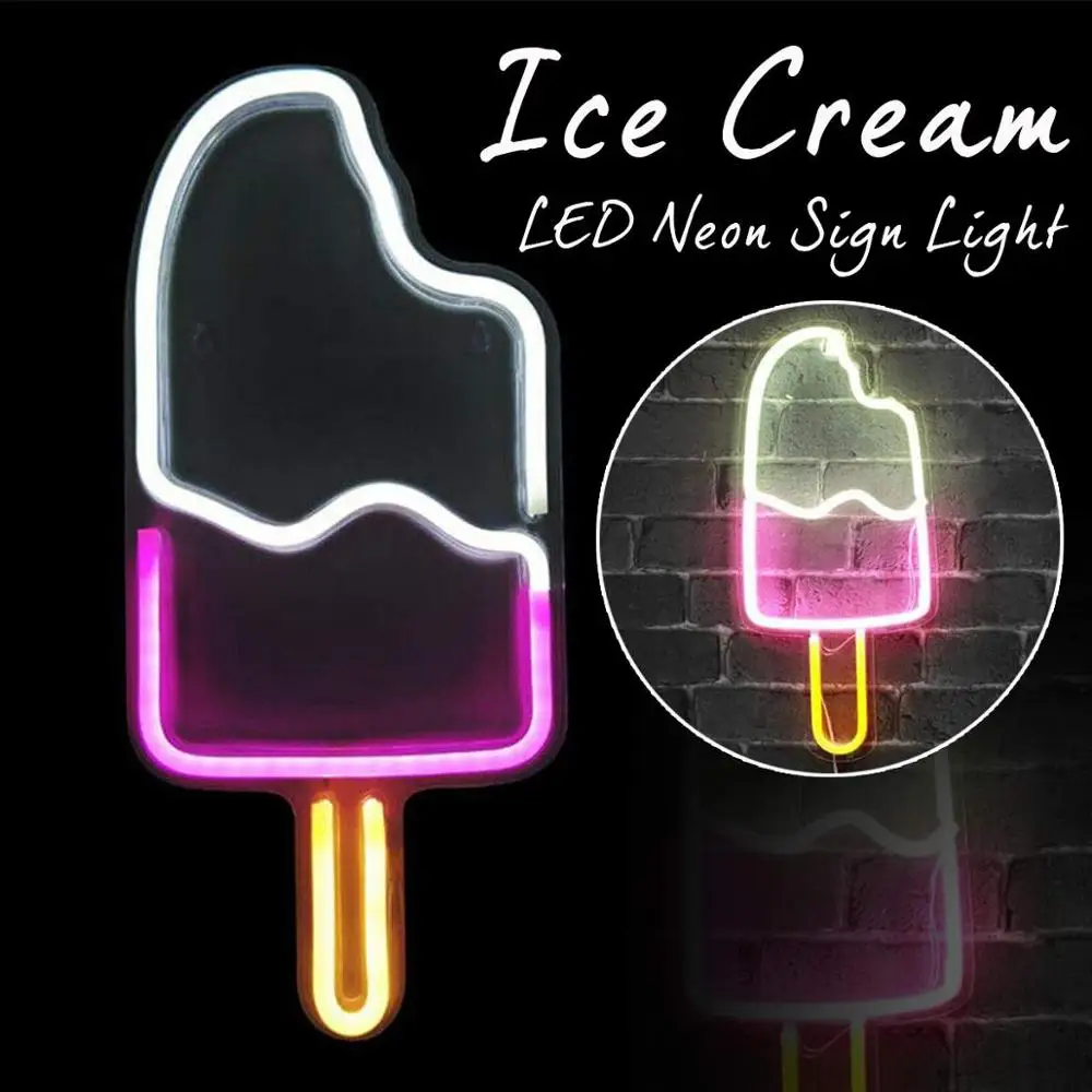 Ice Cream LED Neon Sign Light  - Baby Products Lotion 리뷰 및 가격