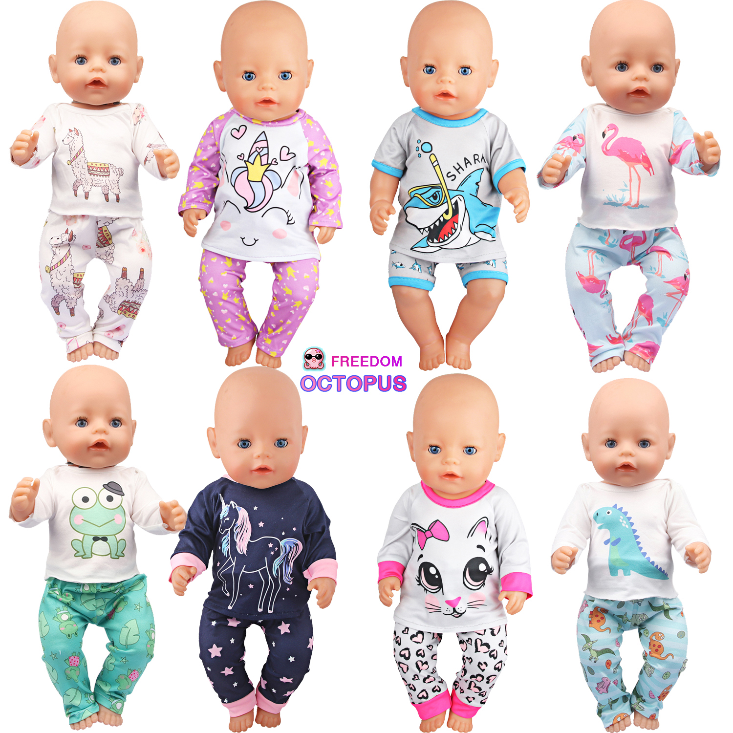 Doll Clothes Pajamas  For 43cm - Baby Products Resale 리뷰 및 가격