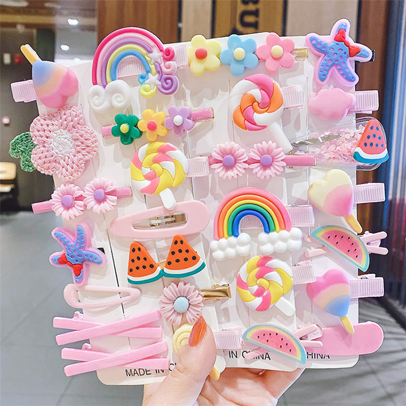 14pcs Set Of Hair Clips For Gi - Baby Products Lotion 리뷰 및 가격