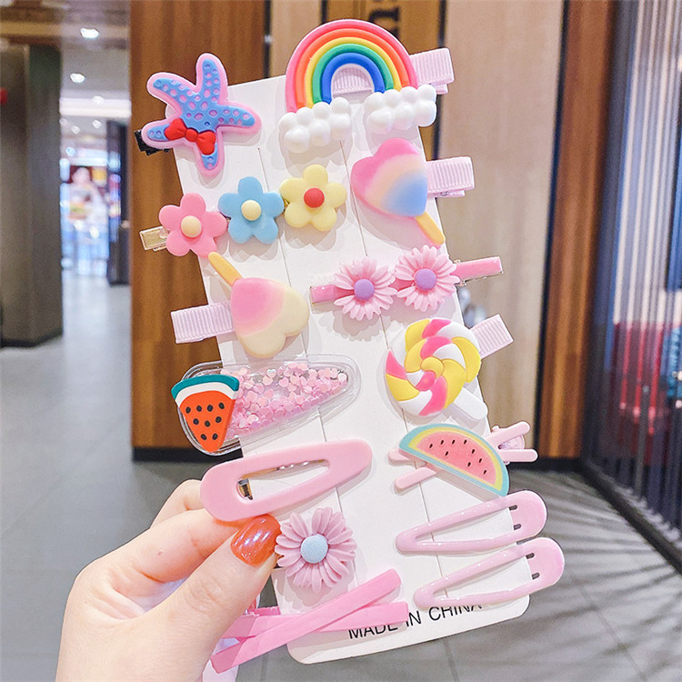 14pcs Set Of Hair Clips For Gi - Baby Products Lotion 리뷰 및 가격