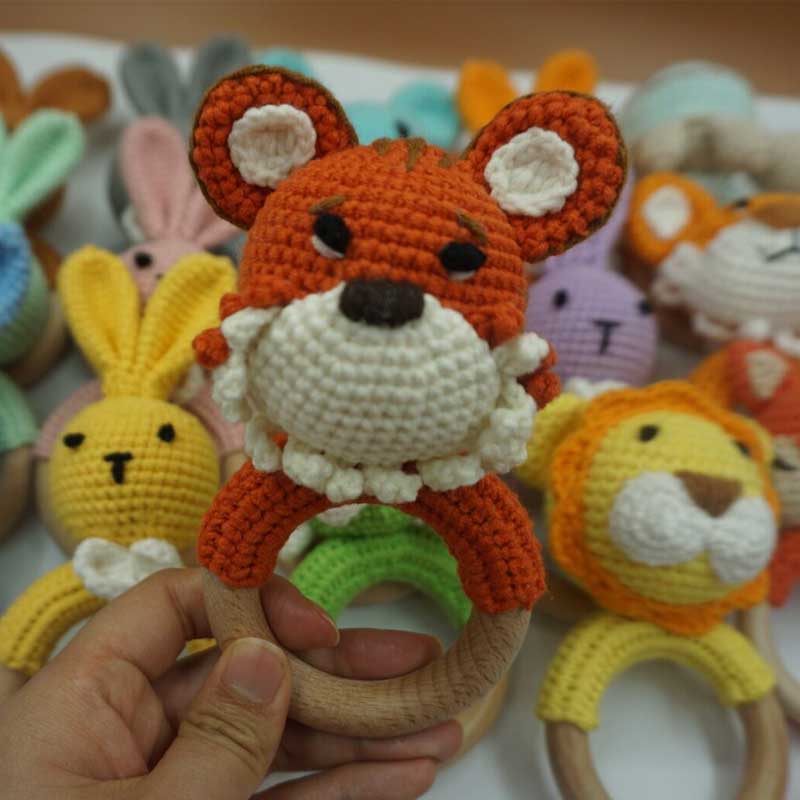 1PC Rabbit Tiger Lion Crochet  - Baby Products Rabbit 리뷰 및 가격