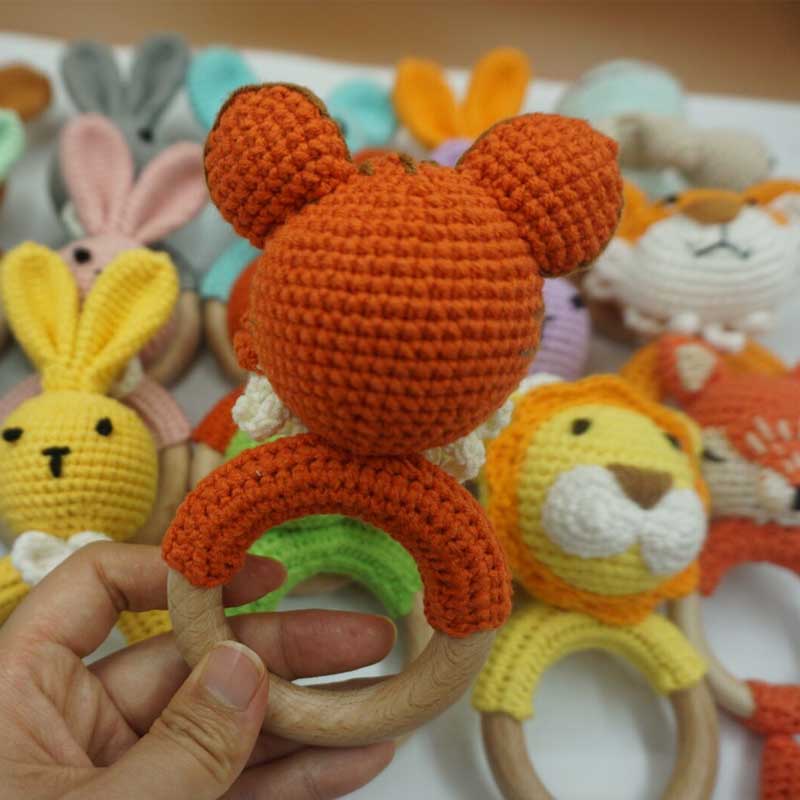 1PC Rabbit Tiger Lion Crochet  - Baby Products Rabbit 리뷰 및 가격